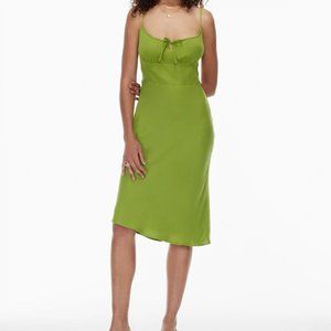 Aritzia Wilfred Bellow Midi Dress green sz 0